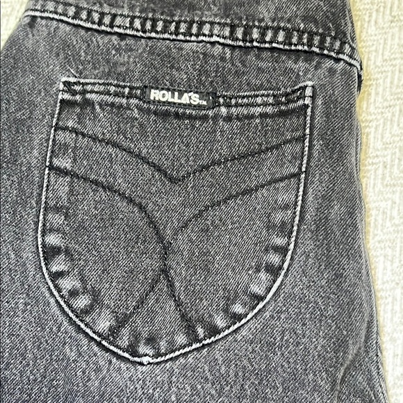 ROLLA'S High Rise Black Washed Jeans - Picture 2 of 11